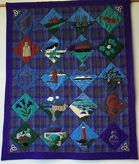 Harris Tweed quilt by Hebridean Patchwork Group.JPG